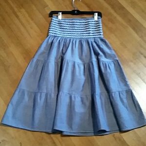 Chambray Tube Dress